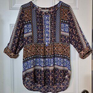 Tunic size M. by Daniel Rainn. boho ,colorful.